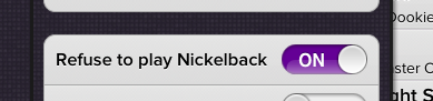 No Nickelback